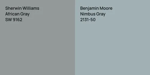 SW 9162 African Gray vs 2131-50 Nimbus Gray