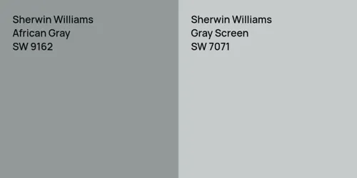 SW 9162 African Gray vs SW 7071 Gray Screen