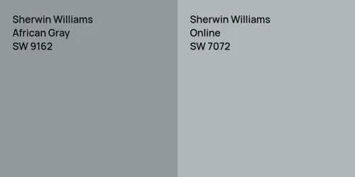 SW 9162 African Gray vs SW 7072 Online