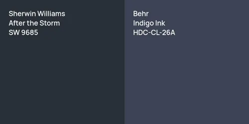 SW 9685 After the Storm vs HDC-CL-26A Indigo Ink