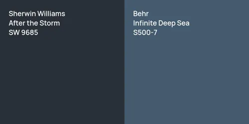 SW 9685 After the Storm vs S500-7 Infinite Deep Sea