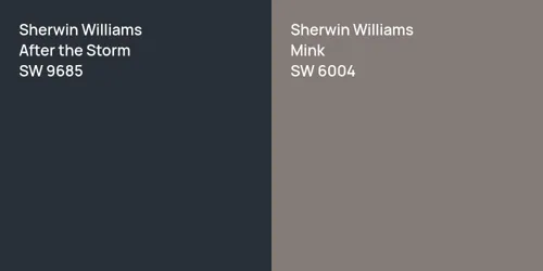 SW 9685 After the Storm vs SW 6004 Mink