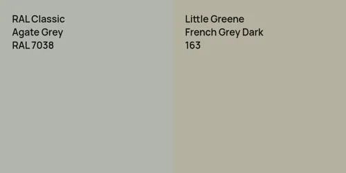 RAL 7038 Agate Grey vs 163 French Grey Dark