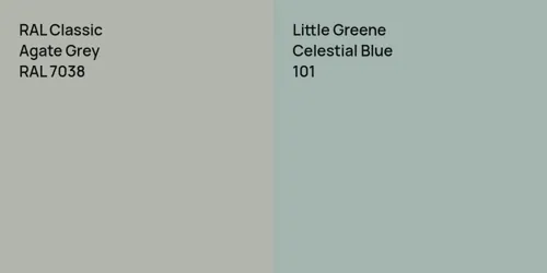 RAL 7038 Agate Grey vs 101 Celestial Blue