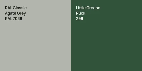 RAL 7038 Agate Grey vs 298 Puck