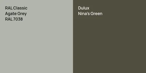 RAL 7038 Agate Grey vs null Nina’s Green