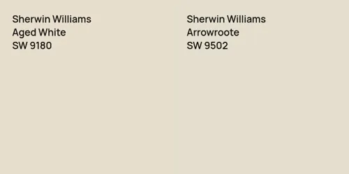 SW 9180 Aged White vs SW 9502 Arrowroote