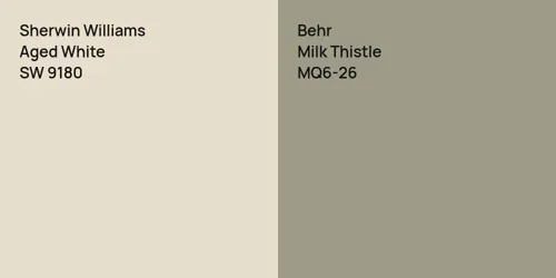 SW 9180 Aged White vs MQ6-26 Milk Thistle