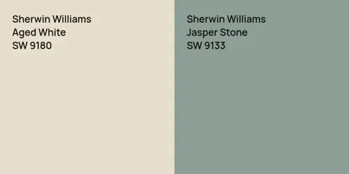 SW 9180 Aged White vs SW 9133 Jasper Stone