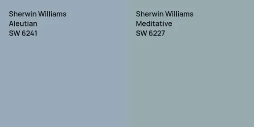 SW 6241 Aleutian vs SW 6227 Meditative