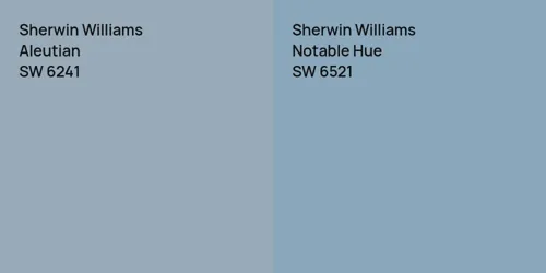 SW 6241 Aleutian vs SW 6521 Notable Hue