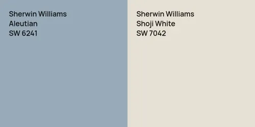 SW 6241 Aleutian vs SW 7042 Shoji White