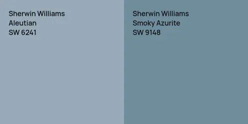 SW 6241 Aleutian vs SW 9148 Smoky Azurite