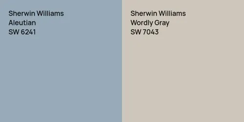 SW 6241 Aleutian vs SW 7043 Wordly Gray