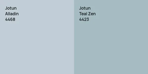 4468 Alladin vs 4423 Teal Zen