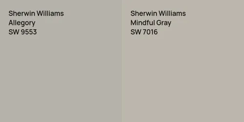 SW 9553 Allegory vs SW 7016 Mindful Gray