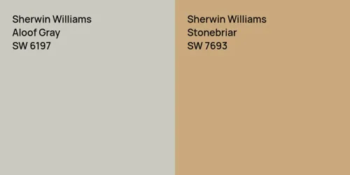 SW 6197 Aloof Gray vs SW 7693 Stonebriar