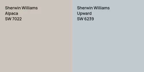 SW 7022 Alpaca vs SW 6239 Upward