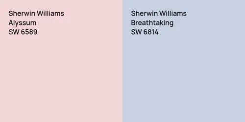 SW 6589 Alyssum vs SW 6814 Breathtaking