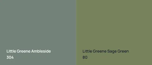 304 Ambleside vs 80 Sage Green