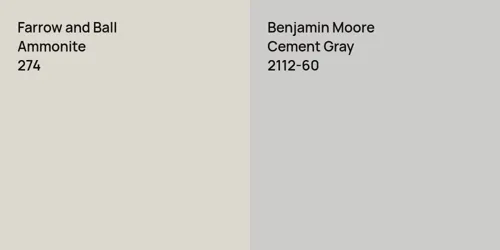 274 Ammonite vs 2112-60 Cement Gray