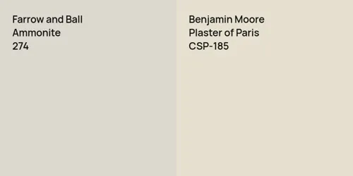 274 Ammonite vs CSP-185 Plaster of Paris