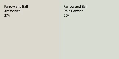 274 Ammonite vs 204 Pale Powder