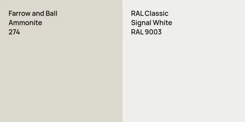 274 Ammonite vs RAL 9003 Signal White