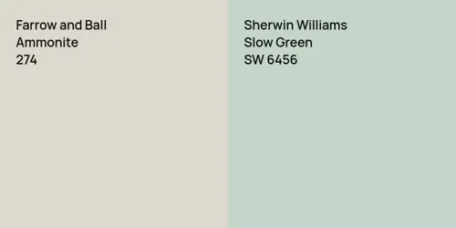 274 Ammonite vs SW 6456 Slow Green