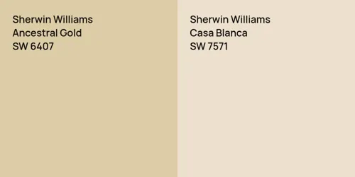 SW 6407 Ancestral Gold vs SW 7571 Casa Blanca