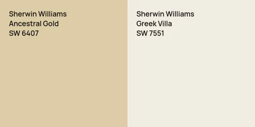 SW 6407 Ancestral Gold vs SW 7551 Greek Villa