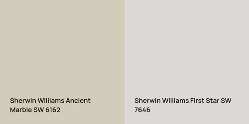 SW 6162 Ancient Marble vs SW 7646 First Star