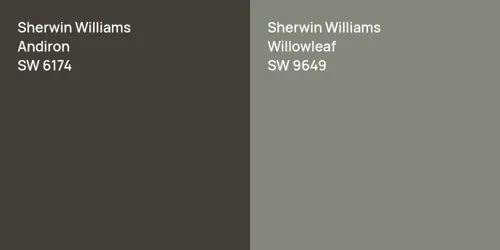 SW 6174 Andiron vs SW 9649 Willowleaf