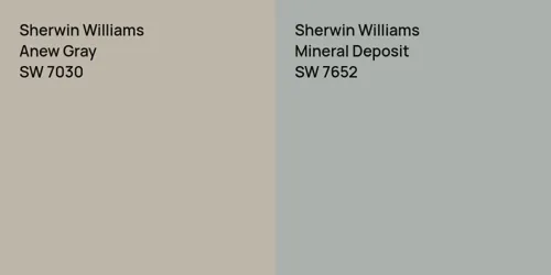 SW 7030 Anew Gray vs SW 7652 Mineral Deposit