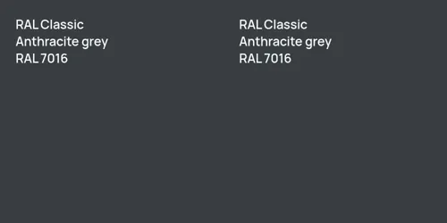 RAL 7016  Anthracite grey vs RAL 7016  Anthracite grey