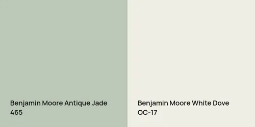 465 Antique Jade vs OC-17 White Dove