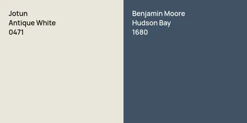 0471 Antique White vs 1680 Hudson Bay