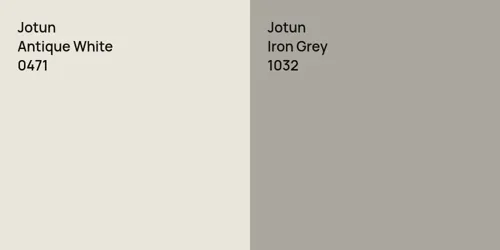 0471 Antique White vs 1032 Iron Grey