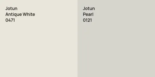 0471 Antique White vs 0121 Pearl