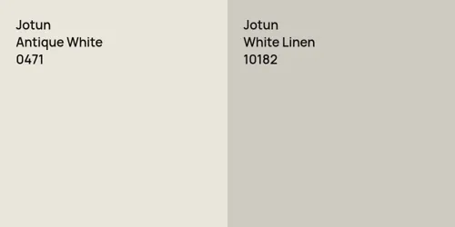 0471 Antique White vs 10182 White Linen