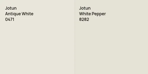 0471 Antique White vs 8282 White Pepper