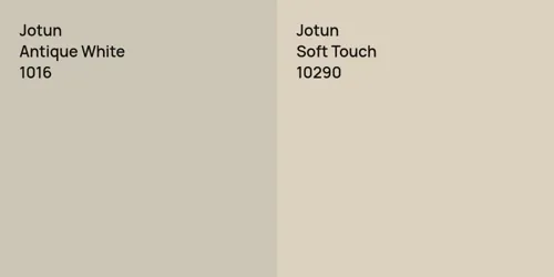 1016 Antique White vs 10290 Soft Touch