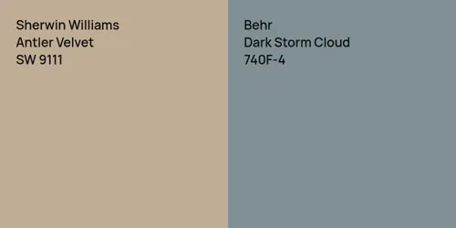 SW 9111 Antler Velvet vs 740F-4 Dark Storm Cloud