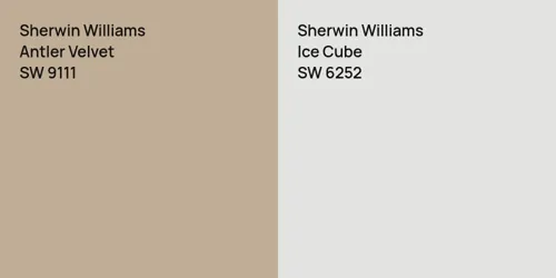 SW 9111 Antler Velvet vs SW 6252 Ice Cube