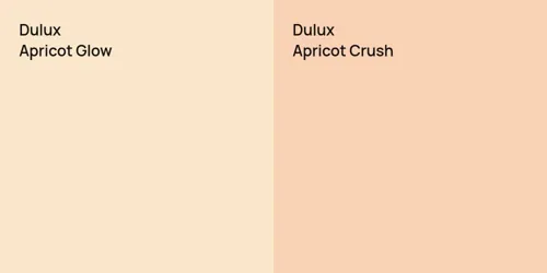  Apricot Glow vs  Apricot Crush