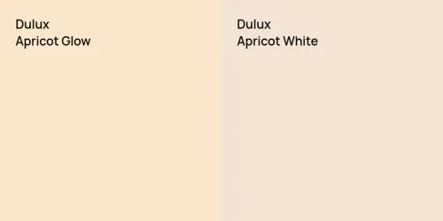  Apricot Glow vs  Apricot White