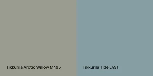 M495 Arctic Willow vs L491 Tide