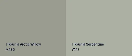 M495 Arctic Willow vs V447 Serpentine