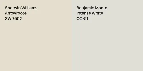 SW 9502 Arrowroote vs OC-51 Intense White