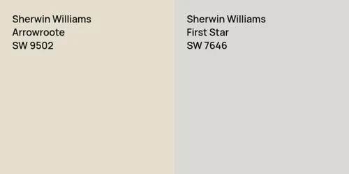 SW 9502 Arrowroote vs SW 7646 First Star